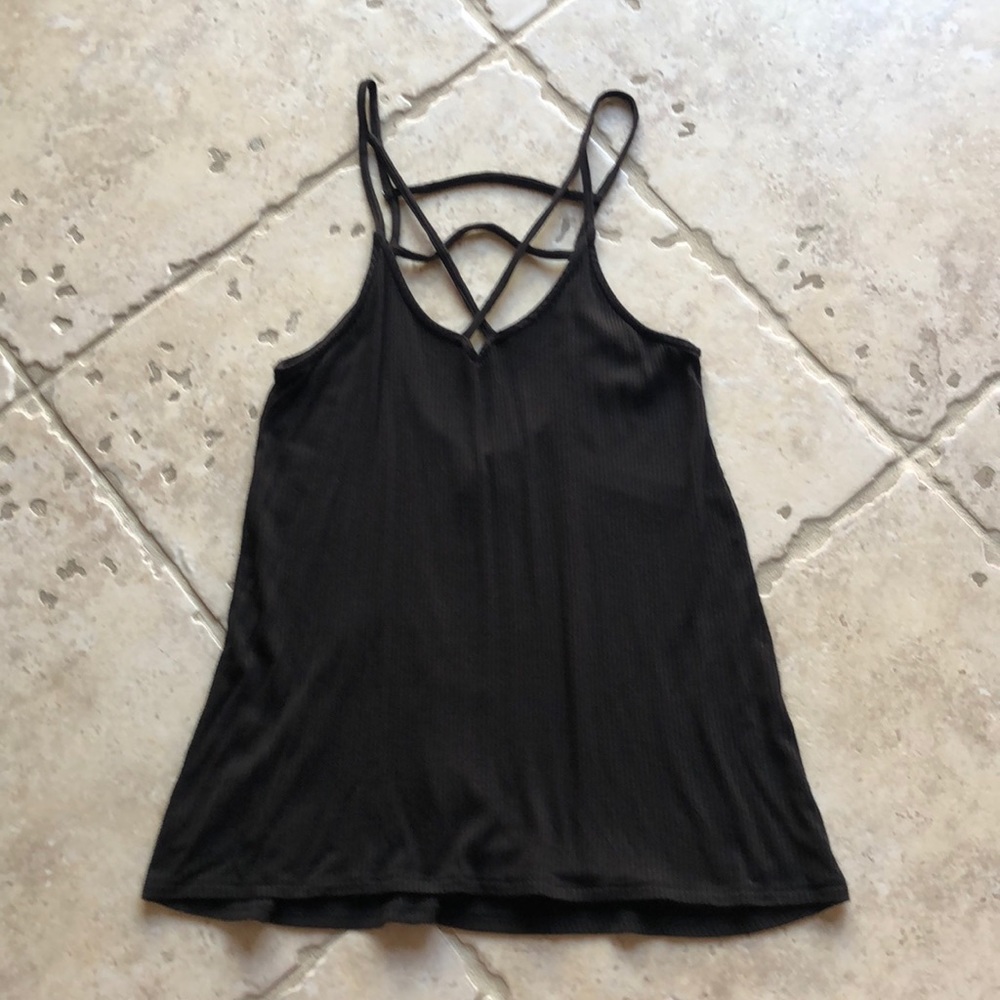 Hollister Ribbed Strappy Tank Top